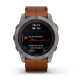 fēnix 7X Sapphire Solar - Titanium with Chestnut Leather Band - 51mm - Sapphire Solar - 010-02541-19 - Garmin